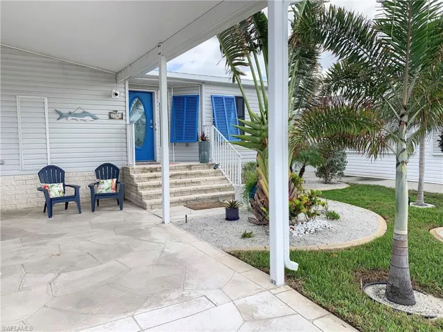 Entrance and landscaping