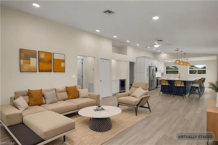 VIRTUALLY STAGED Living room