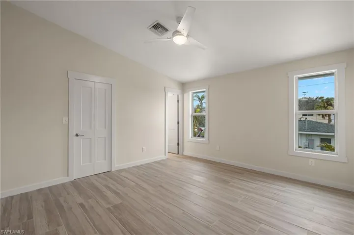 Unfurnished Bedroom space with ample natural light - Virtually Edited Image