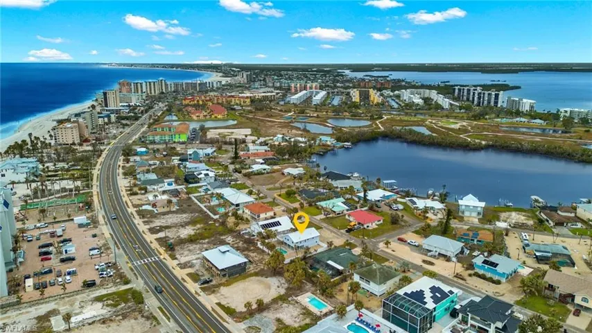 Enjoy both beach and boating life from this coastal location - Virtually Edited Image