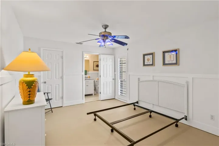 Generous size guest bedroom with private ensuite bathroom, perfect for family or guests.