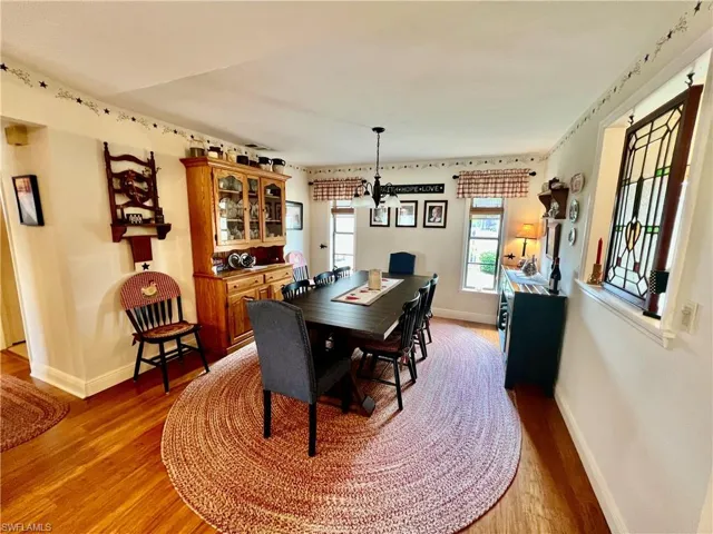 Large formal dining room.