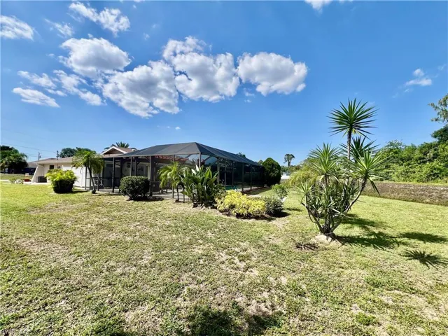 Oversized yard.