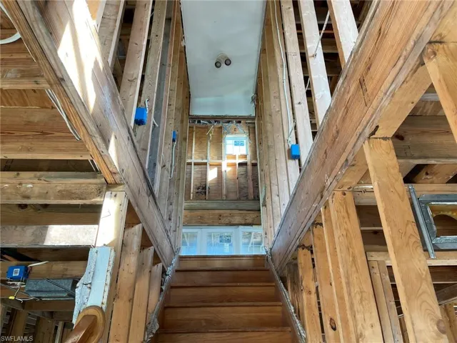 View from Entry Foyer of Staircase to Second Level