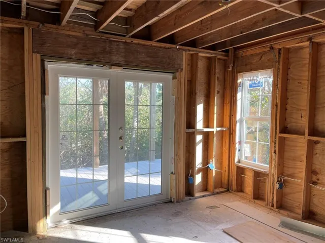 Back Right Bedroom with French Doors to 1st Level Balcony