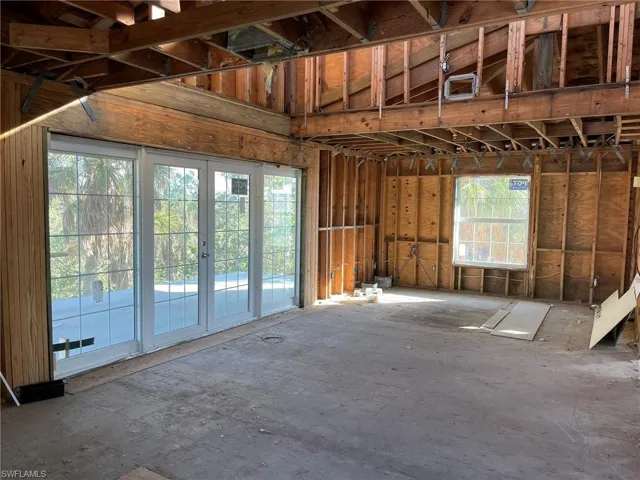 Fantastic Main Living Area with French Doors to Second Floor Balcony