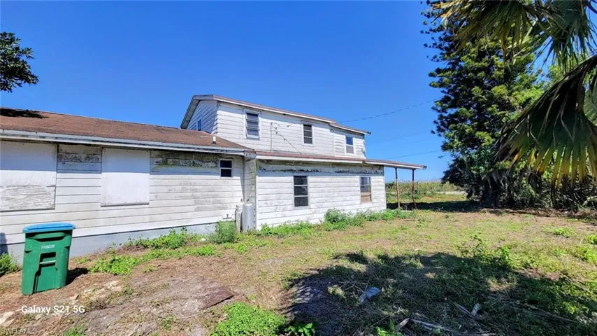 View of back of house