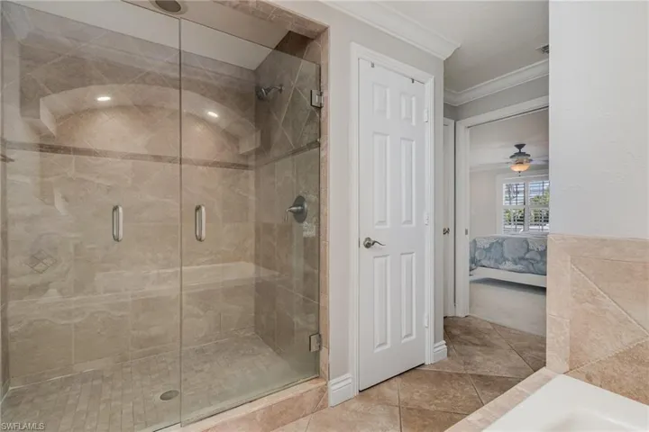 Apt "A" Master shower and a tub.