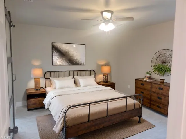 Primary Bedroom with Barn Door