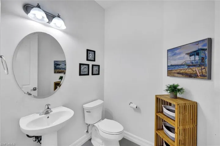 Bathroom featuring baseboards