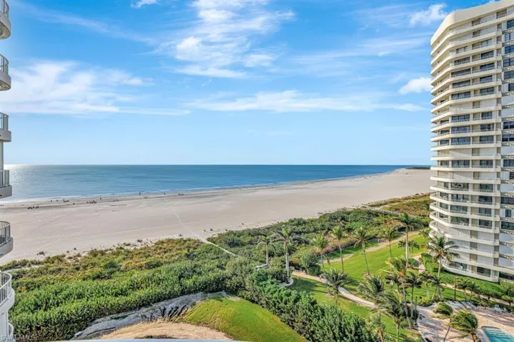 Property view of water with a view of the beach
