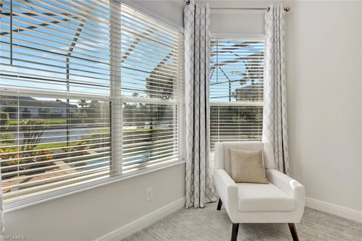 Living area with baseboards
