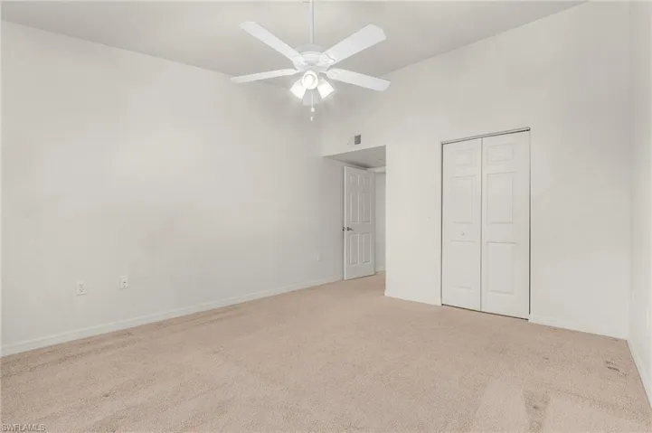 Guest Bedroom with walk-in closet.