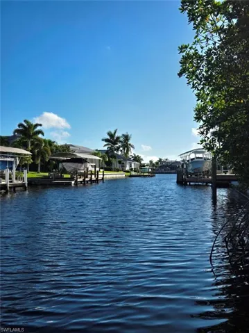 View of 80-foot wide canal.