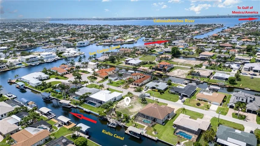 Quick access to open waters of the Gulf