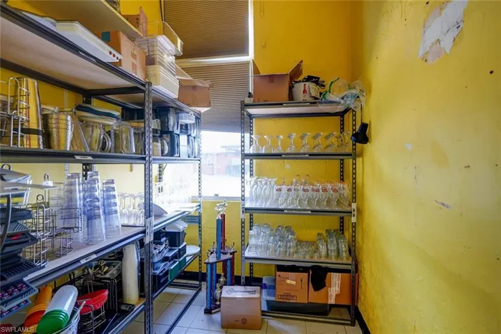 View of storage area