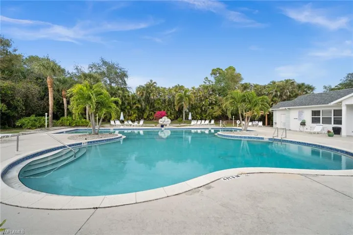 One of 3 community pools just a short distance from the building.