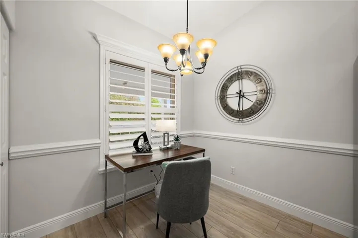 Perfect office space or breakfast nook off of the main entry.