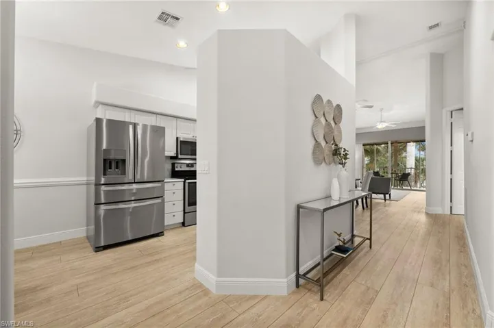 Luxury vinyl plank flooring throughout giving a nice coastal feel.