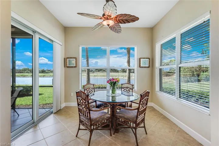Sun drenched breakfast nook