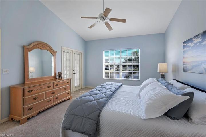 The Primary bedroom has French Doors leading to the Lanai
