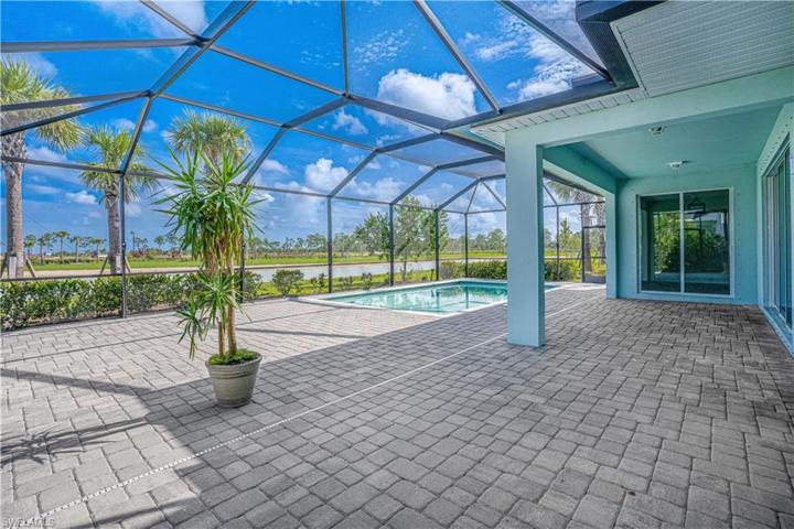 Upgraded extended lanai area offering tons of space to enjoy outdoor living
