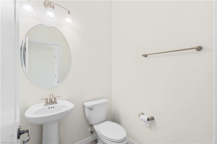 Main bath downstairs -half bath