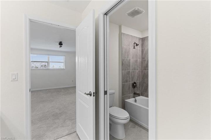 Jack and Jill style bath off the loft that services bedrooms #3 and #4