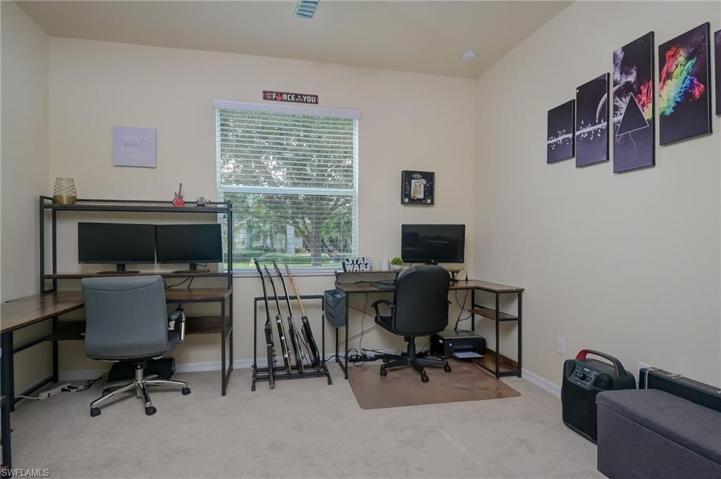 Bedroom 4 is used as an office/music room