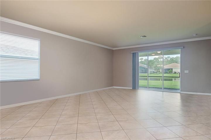 Virtual - no furniture in living area- large area so many options!