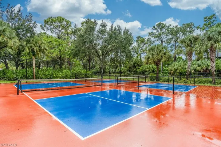 View of tennis court