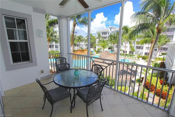 This lanai overlooks the Resort Pool