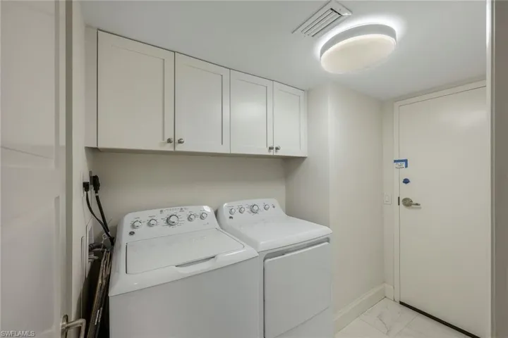 Laundry room on the first level.