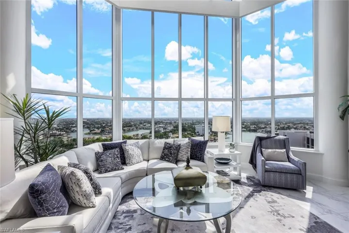 Mesmerizing views from the 16 foot wall of impact glass