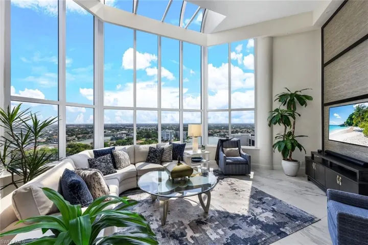 Mesmerizing views from the 16 foot wall of impact glass