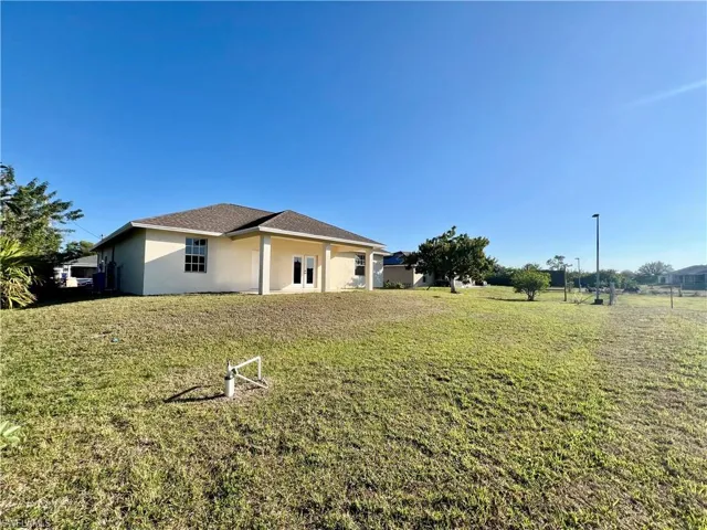 View of backyard