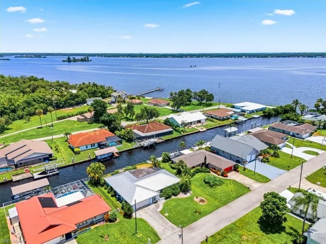 Waterfront properties featuring private boat docks and direct canal access