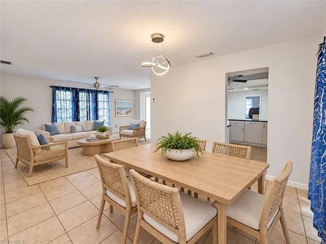 Tile flooring throughout