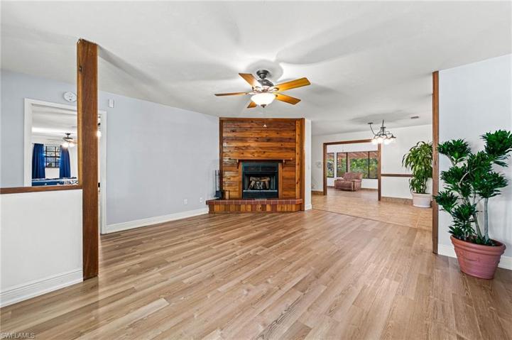 Living Room Dining Room looking to Family Room