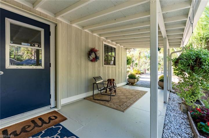 Side car. port / patio with shed