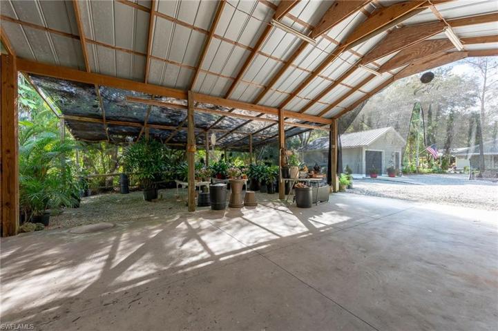 pole barn with greenhouse
