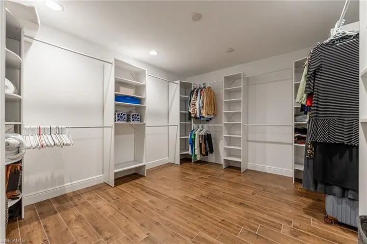 Walk in closet with built ins