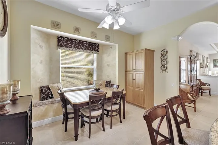 Kitchen with a breakfast nook
