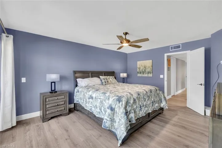 Tropical Owner Suite, Shown With a King Size Bed- View Into Owner Private Hallway