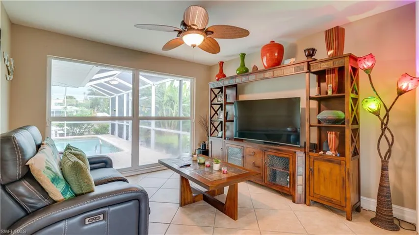 Family Room with view of Pool area