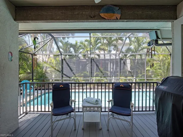 Deck with area for grilling