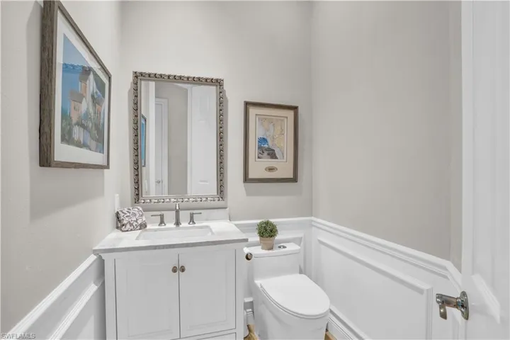 Convenient half bath