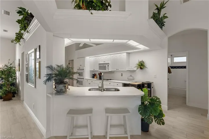 Bright kitchen with quartz counters
