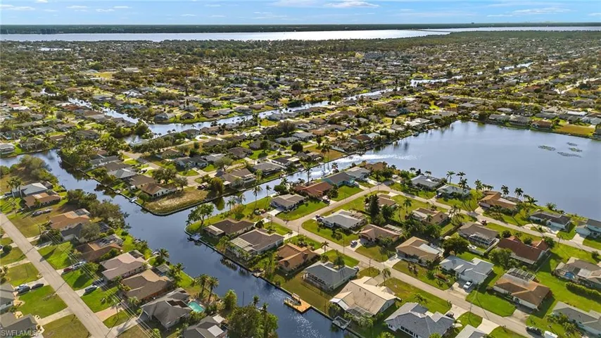 Navigable canal to lake