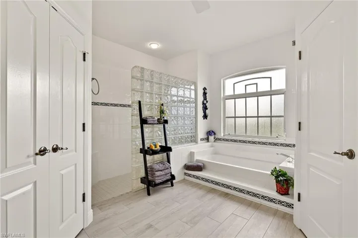 Spa-like primary bathroom